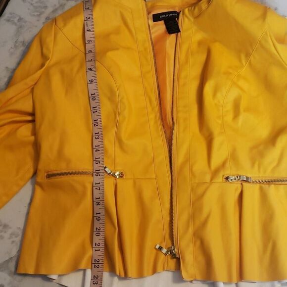 Ashley Stewart Yellow Jacket Size 18 - Picture 8 of 10